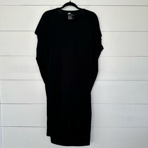 Kowtow Women’s Extra Small Black Drape Dress Organic Cotton